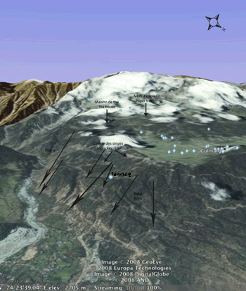 Gulmarg - Himalaya - Cachemire - Inde - Image Satellite